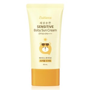 [비건라이프] 베비언스 유아용 센서티브 워셔블 선크림 SPF50+ PA++++ (4,450원)