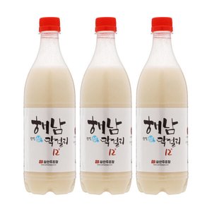 삼산주조장 해남막걸리 12도 750ml x3(24,370원/무배)