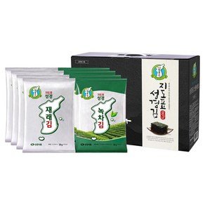 지도표성경 재래식 전장김 30g x 4p + 녹차 전장김 30g x 4p 세트, 1세트 (19,990원)