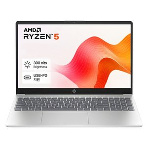 HP 2026 노트북 15 라이젠5 라이젠 7000 시리즈Natural silver · 512GB · 16GB · Free DOS · 15-fc1061AU (670,050원)