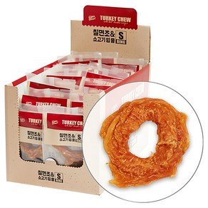 슈퍼츄 강아지 터키츄 힘줄 건조간식 링타입 S, 혼합맛(칠면조/소고기힘줄), 11g, 20개 (14,920원)