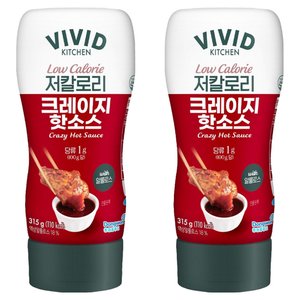 비비드키친 저칼로리 크레이지핫소스, 315g, 2개 (4,200원) (무료)