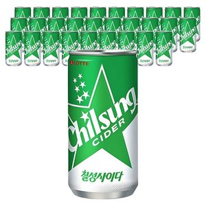 롯데 칠성사이다, 210ml, 30개 (11,900원)