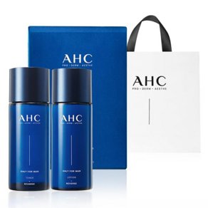 AHC 온리포맨 스킨케어 2종 + 쇼핑백 세트, 1세트 (15,900원)