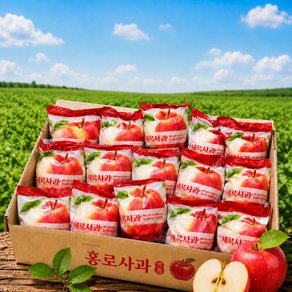 [하루딱50박스] 최대15brix 세척사과 껍질째먹는 햇사과, 1박스, 3kg (12,900원)