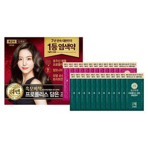 리엔 흑모비책 프로폴리스 담은 크림 염색제 새치용 12회분, 흑갈색, 1개 (14,900원)
