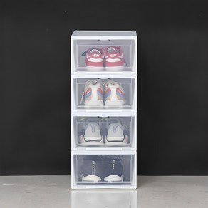 아이리스 신발정리함 대형 NSB-M340, 화이트, 4개 (9,900원)