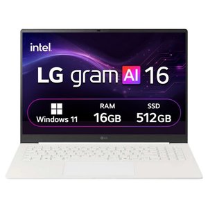 LG전자 2026 그램 AI 16 코어 Ultra5스노우 화이트 (1,799,000원/무료)