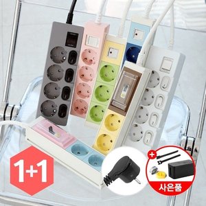 국내산 3구 T자형 멀티탭 2개 (4,116원 / 무료)
