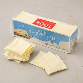 소와나무 화이트 체다 슬라이스 치즈, 18g, 100개입, 1개 (20,880원)