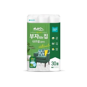 모나리자 부자되는집 내추럴클래식 화장지 3겹 20M 30롤 1팩 (7,900원) (무료)
