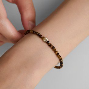 로이드 여성용 14K 골드 럭키 클로버 원석 팔찌 + 쇼핑백 (59,900원)