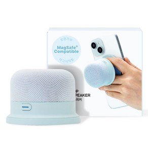 블루필 사운드팝 홀더 맥세이프 미니 휴대용 블루투스 스피커, BSP101, BLUE (30,000원)