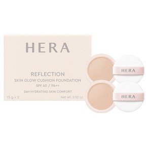 HERA 리플렉션 스킨 글로우 쿠션 리필 15g, 21C1 로즈바닐라, 2개 (71,060원)