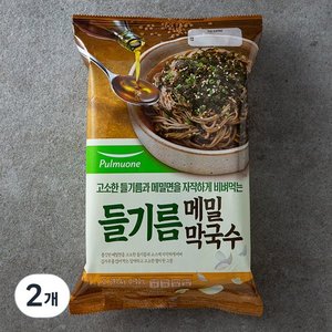 풀무원 들기름 메밀막국수 2인분, 391.4g, 2개 (5,180원/무료)