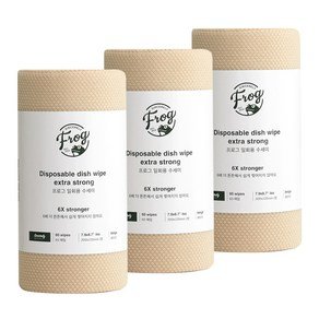 프로그 일회용 수세미 엑스트라 스트롱, 베이지, 60개입, 3개 (9,000원)