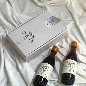 선물세트 전통압착 100% 통깨 참기름 350ml 2병 (12,910원/무료)