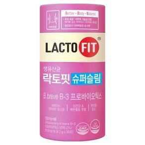 락토핏 슈퍼슬림 30p, 60g, 1개 (22,890원)