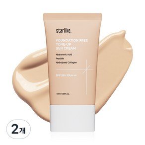 스타라이크 파데프리 톤 업 선 크림 SPF 50+ PA++++, 2개, 50ml (25,530원)