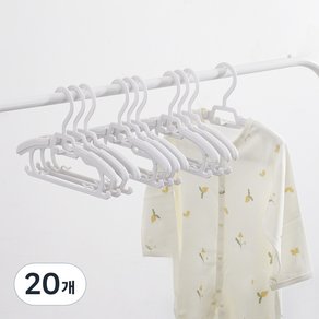 코멧 길이조절 키즈 옷걸이, 화이트, 20개 (9,360원)