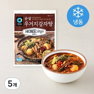 청정원 호밍스 우거지 순살 감자탕 400g, 5개 (23,910/무료)