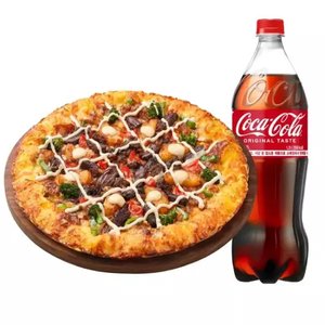 피자헛 화이트 트러플 스테이크 뇨끼 체다골드 엣지 L+콜라 1.25L (21,400원/무료)