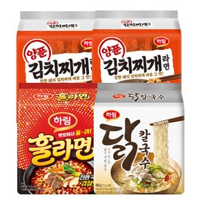 하림 양푼김치찌개 8입+훌라면 4입+닭칼국수 4입 (11,500원/무료)