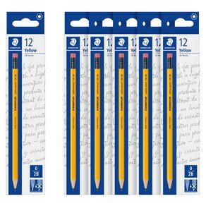 스테들러 펜슬 134 2B, 옐로우, 72개 (10,500원)