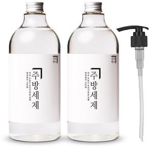 살림백서 주방세제 청귤향 + 전용펌프 세트, 1L, 2개 (11,920원)