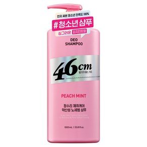 엘라스틴 46cm 정수리 체취케어 약산성 노세범 샴푸 피치민트향, 1개, 1L (18,920원)