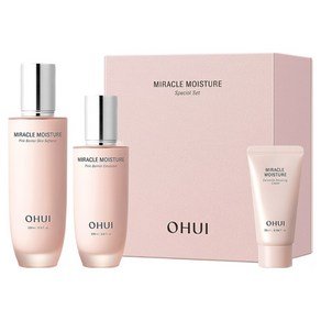 OHUI 미라클 모이스처 핑크 베리어 스킨 150ml + 에멀전 100ml + 크림 25ml, 1세트 (48,470원)