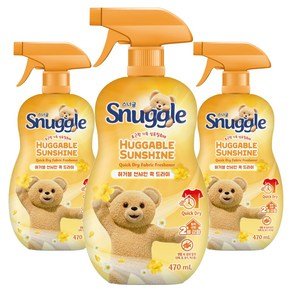 스너글 허거블 선샤인 퀵 드라이 섬유탈취제 본품, 470ml, 3개 (11,590원)
