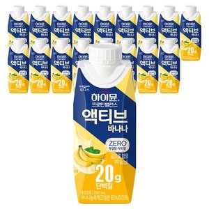 하이뮨 프로틴 밸런스 액티브 바나나, 250ml, 18개 (23,550원)